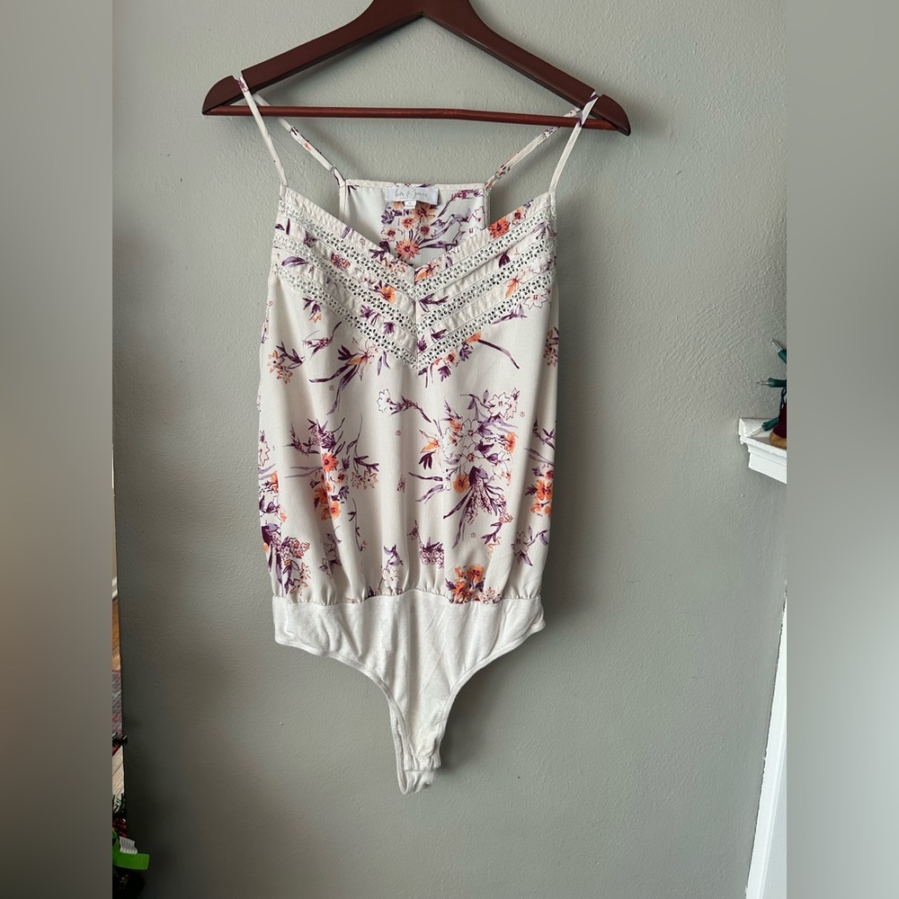 🌸 Love & Piece Collective Floral Boho Bodysuit XL